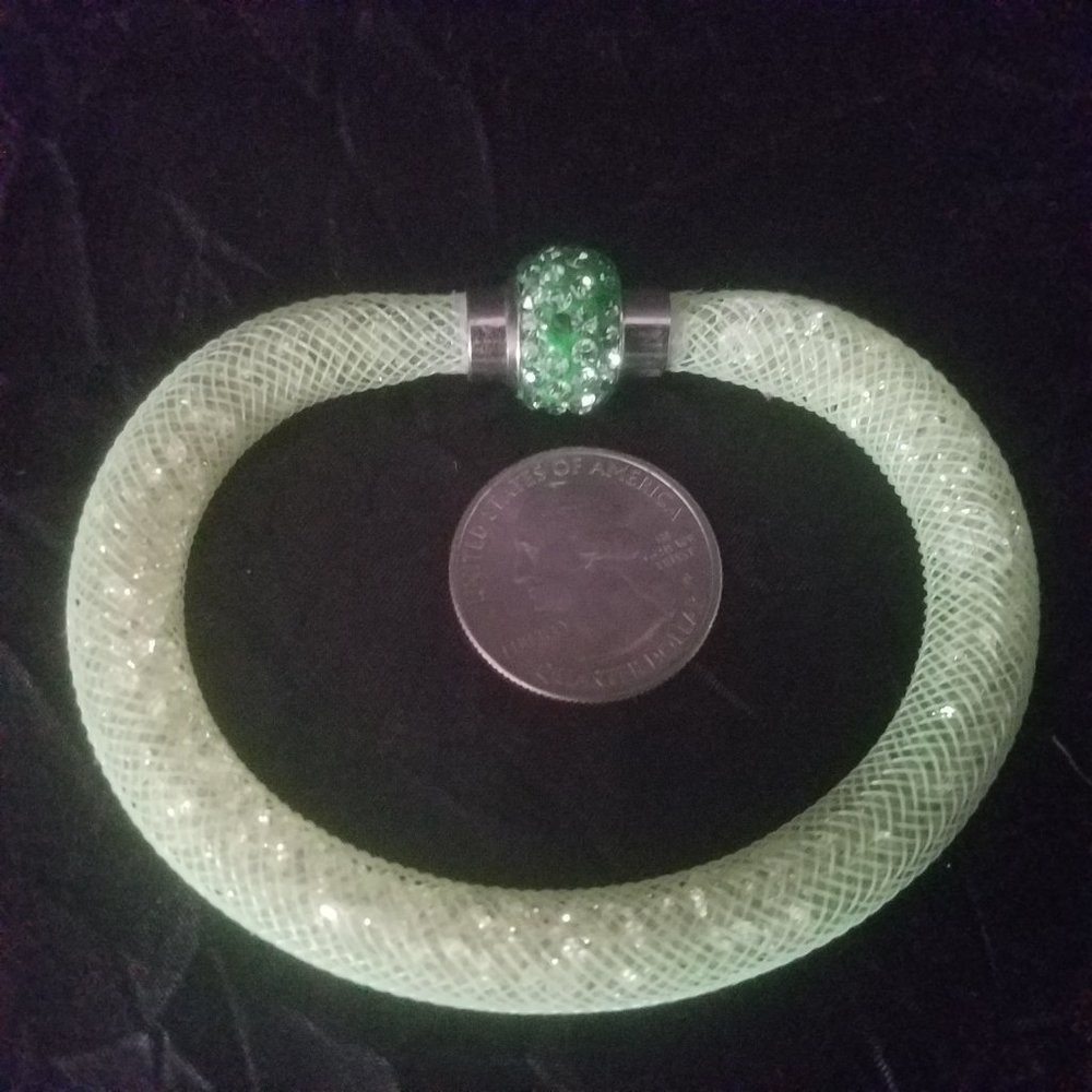 Stardust Nylon Mesh Filled Crystal Bracelet